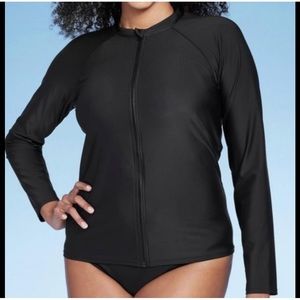 Kona Sol Women’s UPF 50 Full Zip Mock Neck Rash Guard